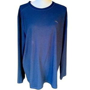Tommy Bahamas men’s long sleeve crewneck shirt, large navy excellent condition